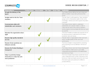 Scrum Roles Exercise for Scrum Introduction Training by Daria Bagina at ScrumMastered