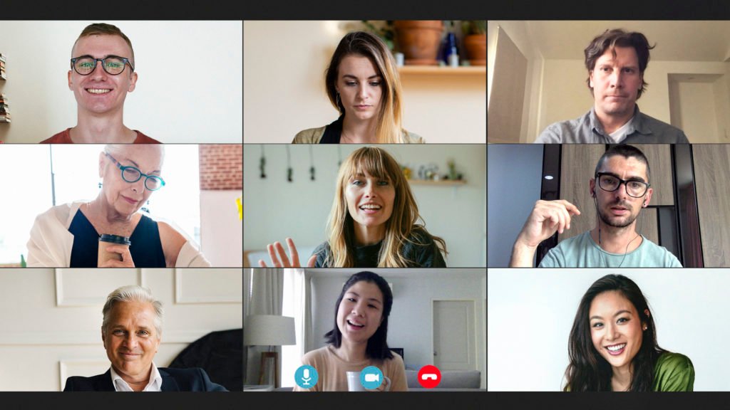 colleagues having video conference during coronavirus pandemic 1 - ScrumMastered 2025